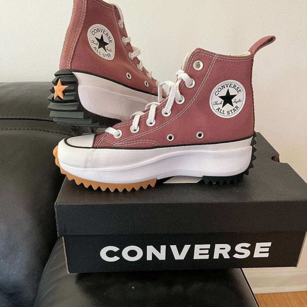 CONVERSE RUN STAR HIKE HI Platform NEW Womens Size 6.5 Sadle